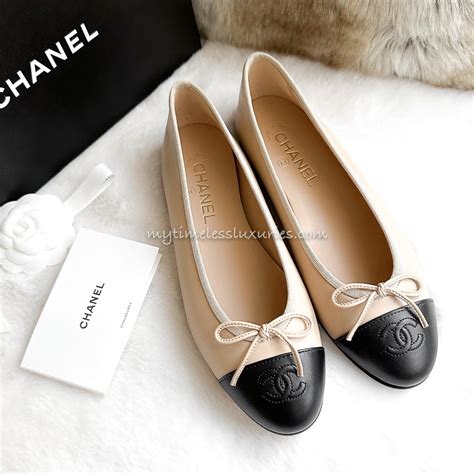 brown chanel ballet flats|chanel ballet flats nordstrom.